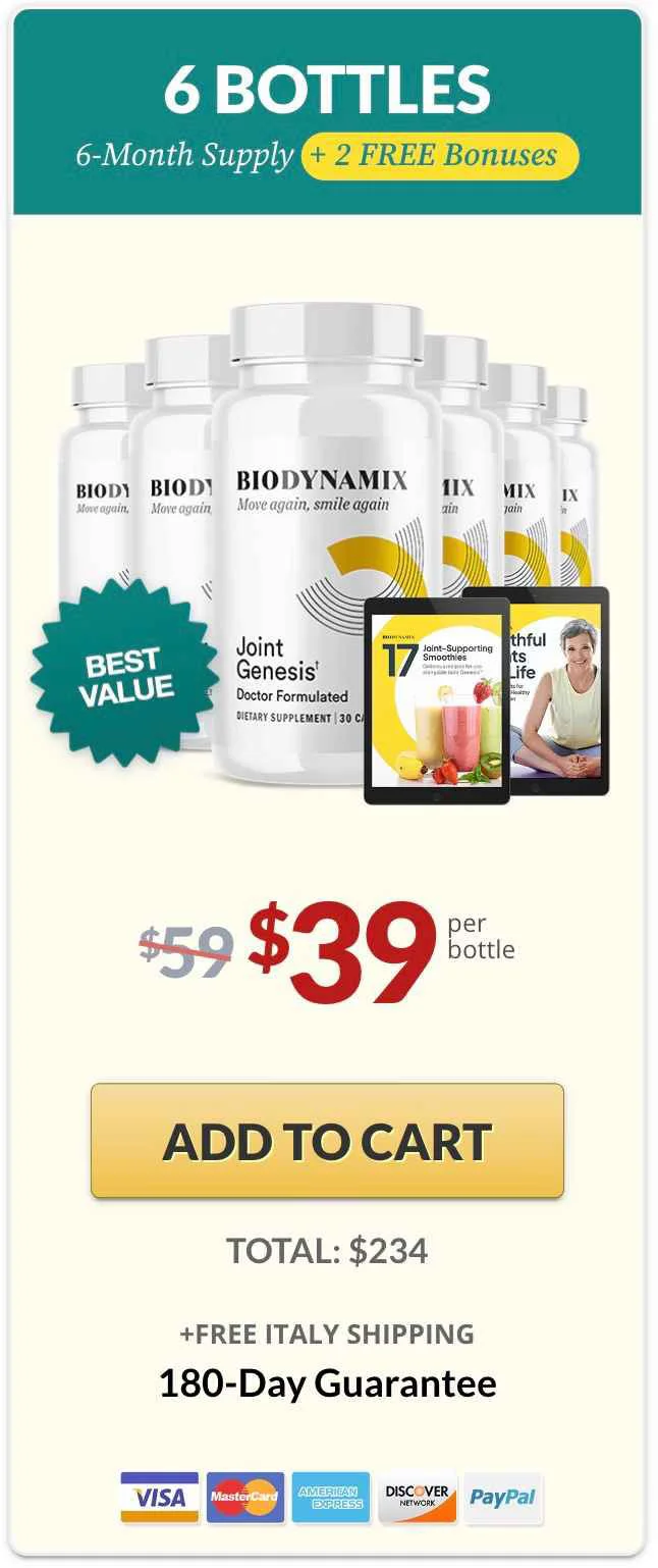 Joint Genesis-6 bottle pricing