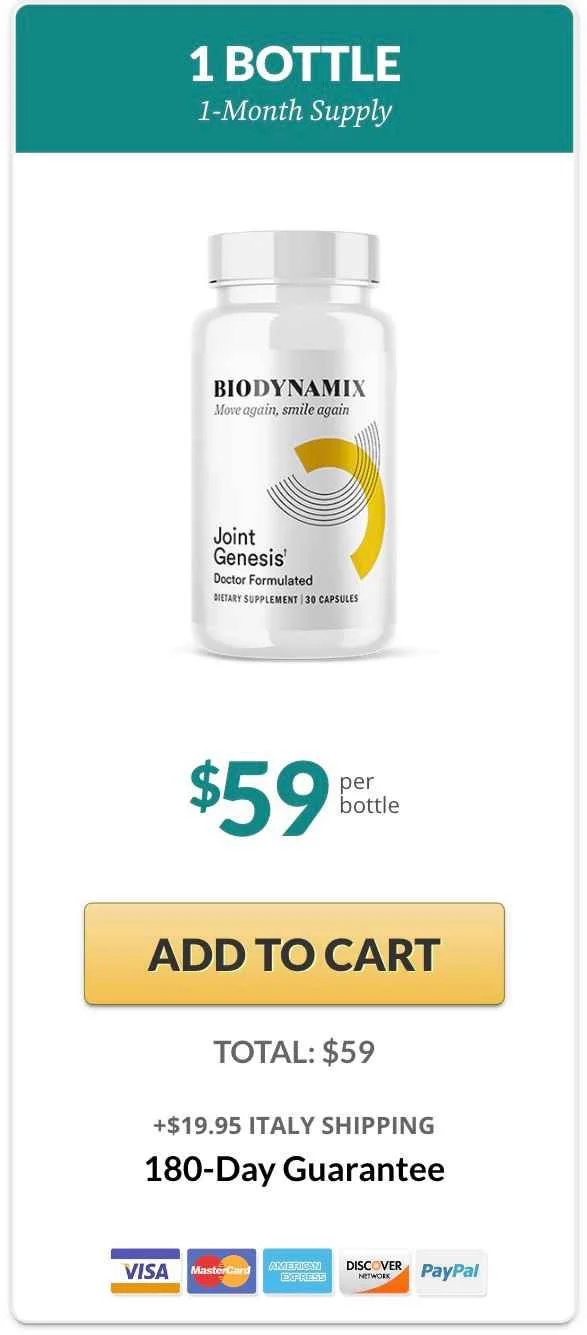 Joint Genesis 1 bottle pricing