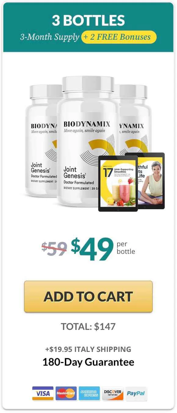 Joint Genesis 3 bottle pricing